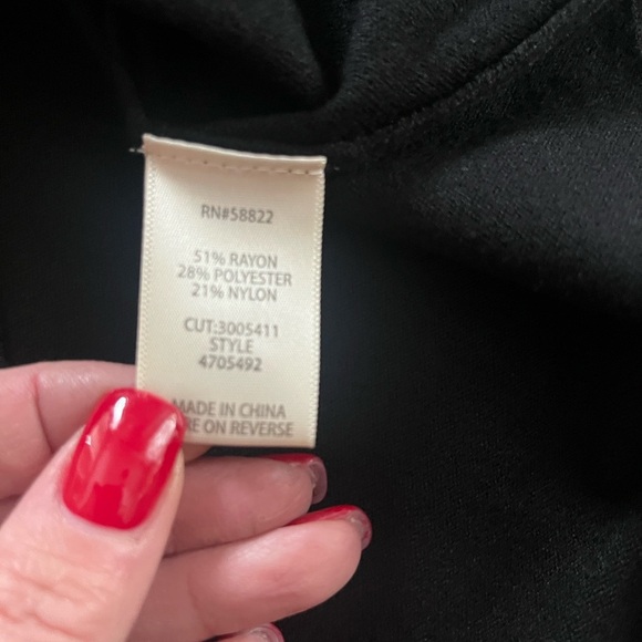 New! Max Studio Black Fine Gauge Hoodie Women’s size Large - Picture 10 of 15